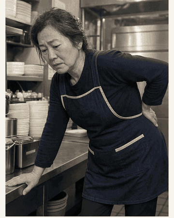 같은 여성의 일상 변화 장면